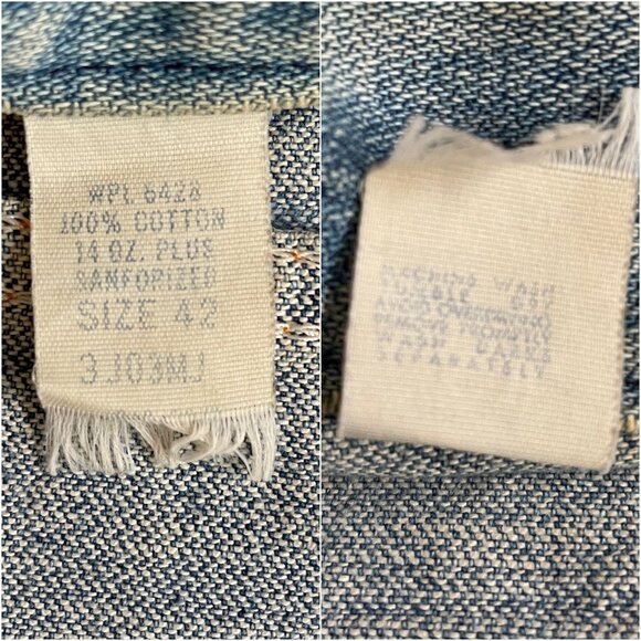 Vintage 1970s Size 42 Maverick Blue Bell Wrangler Selvedge denim trucker jacket - Picture 10 of 16